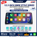 ⚡12.3 Inch 2K Android Player 360⚡7870S 12.3 Inch Android Player 360 BMW Style 4G DSP 6-Way 360 BSM Carplay Day2.my