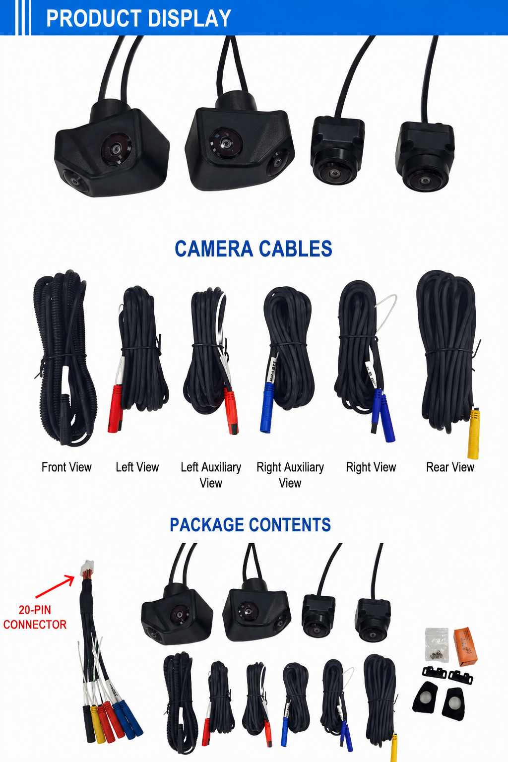 1080P 360 6-Way 360 Panoramic Camera System Android Player IMX225 IMX307 Blind Spot Monitoring Day2.my