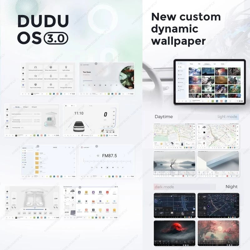 [PRE ORDER]⚡7870 2K Android Player 360⚡MEKEDE DUDU 7 7870 Android 13 2.7GHz 9.5 10.36 11.5 12 13 Inch QLED UFS3.1 DTS Carplay Auto