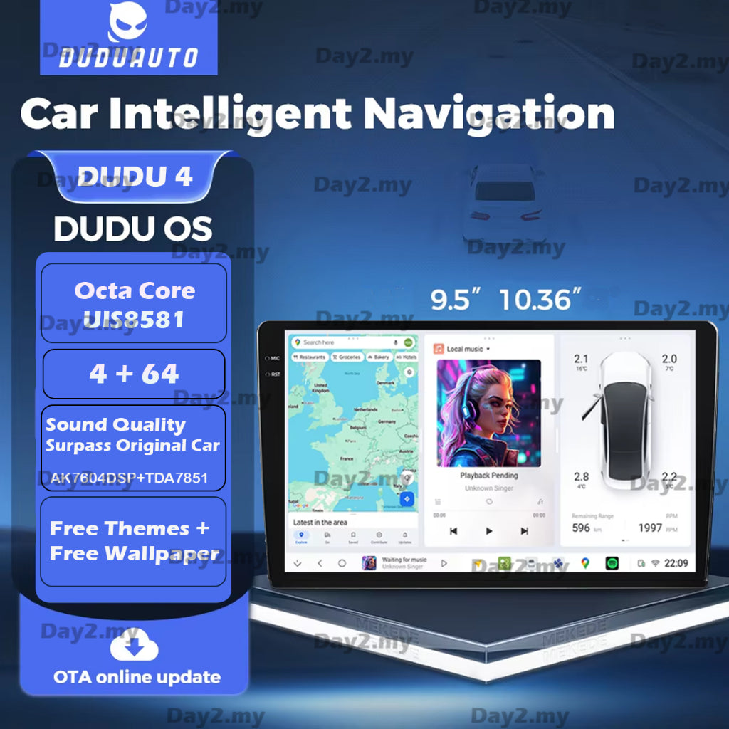 ⚡MEKEDE DUDU 4 Android Player⚡MEKEDE DUDU 4 8581 9.5 10.36 Inch QLED 4+64 DSP Apple Carplay Android Auto Day2.my