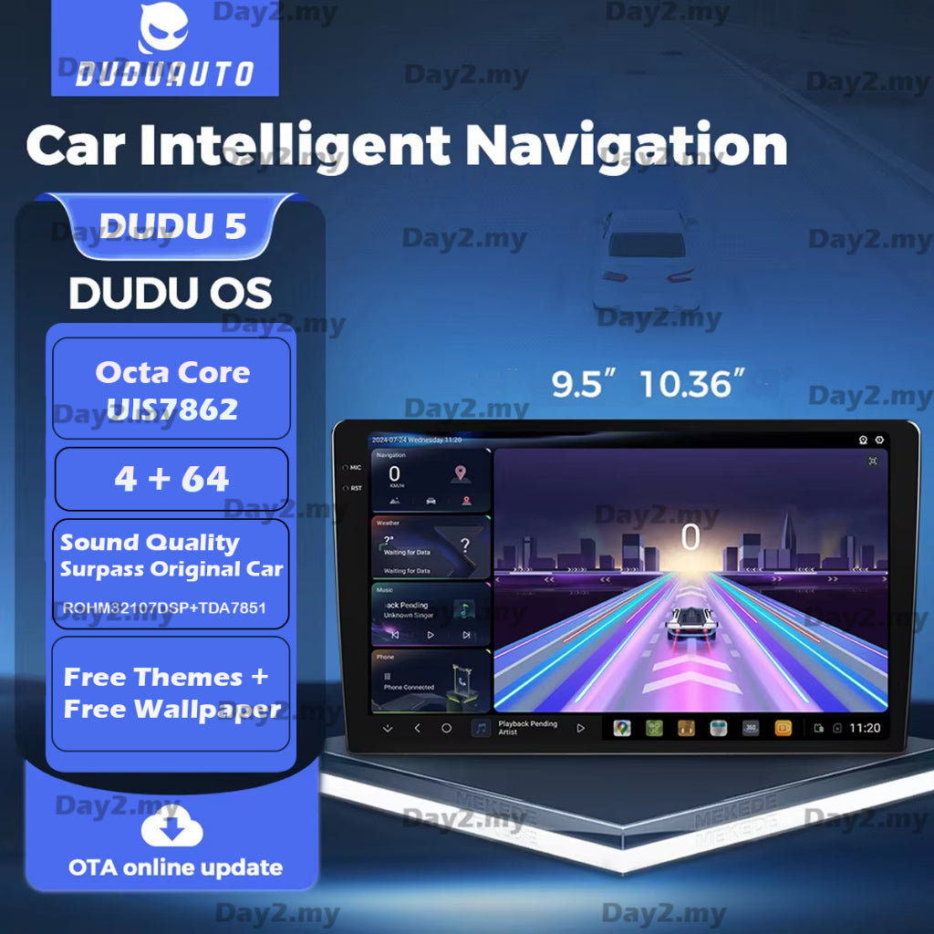 ⚡MEKEDE DUDU 5 7862 Android Player⚡MEKEDE DUDU 5 7862 9.5 10.36 Inch QLED 8+256 DSP  Apple Carplay Android Auto Day2.my