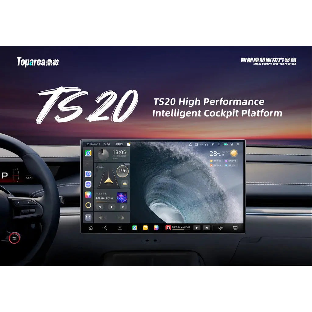 ⚡TS20 Android Player 360⚡TS20 Android Player 13 Inch Latest Premium 2.7GHz CPU DTS Carplay/Android Auto Tesla Style Day2.my